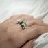 Aventurine, Malachite & Rose Quartz Gemstone Bead Ring
