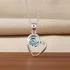 Sterling Silver Blue Topaz Heart Pendant [Sale]