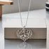 Sterling Silver Lovebirds Heart Pendant [Sale]
