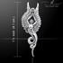 Sterling Silver Amethyst Angel of the Phoenix Pendant by Peter Stone