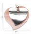 Sterling Silver Mother of Pearl Two Hearts Pendant