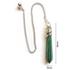Malachite Dowsing Pendulum with Pouch and Instructions