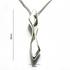 Sterling Silver Solid Twist Pendant