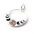 Sterling Silver Labradorite Moon Phases Pendant