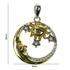 Sterling Silver and Gold Moon, Sun & Stars Pendant