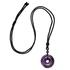 Amethyst Holey Stone Necklace