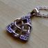 Sterling Silver Amethyst CZ Celtic Harmony Pendant