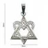 Sterling Silver White Opal Star of David Pendant [Sale]