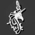 Sterling Silver Unicorn's Head Pendant