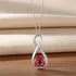 Sterling Silver Red Poppy Infinity Pendant [Sale]