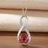 Sterling Silver Red Poppy Infinity Pendant [Sale]