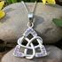 Sterling Silver Amethyst CZ Celtic Harmony Pendant [Sale]