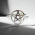 Sterling Silver Pentacle Toe/Midi Ring