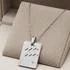 Sterling Silver Zodiac Pendant Aquarius
